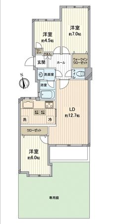 ユアサハイム八事 A棟 間取図(平面図)