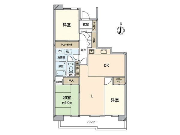 サンハイツ八事ふじみ D棟 間取図(平面図) サンハイツ八事ふじみ D棟 間取図(平面図)