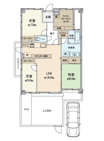 グレイス表台 間取図(平面図) グレイス表台 間取図(平面図)