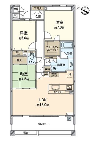 ローレルスクエア八事 間取図(平面図) 間取図(平面図)