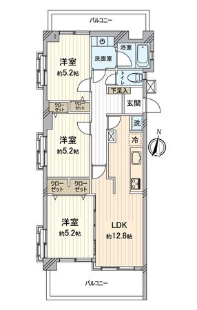 ナビシティ白砂 間取図(平面図) ナビシティ白砂 間取図(平面図)