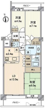 八事雲雀ヶ岡パーク・ホームズ 間取図(平面図) 八事雲雀ヶ岡パーク・ホームズ 間取図(平面図)