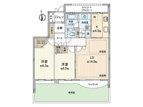 パークハウス御幸山 南館 間取図(平面図) パークハウス御幸山 南館 間取図(平面図)