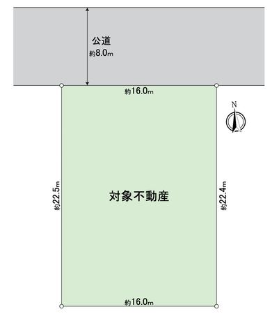 名東区本郷2丁目 土地 区画図