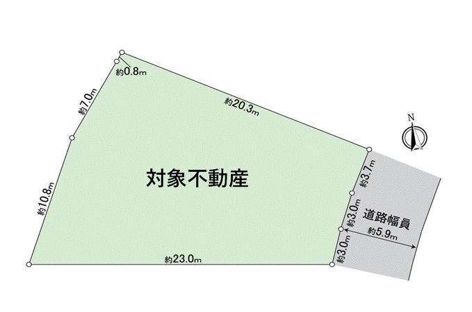 瀬戸市萩山台9丁目 土地 区画図