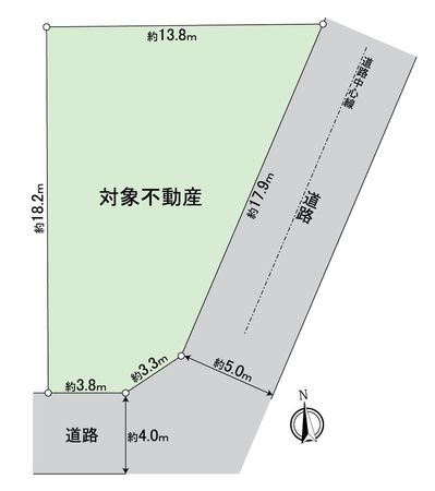 守山区白山1丁目 土地 区画図