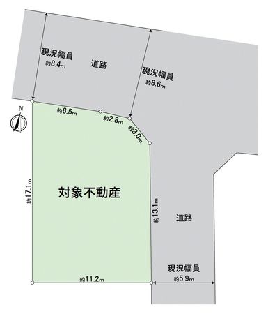 尾張旭市城前町1丁目 土地 区画図 尾張旭市城前町1丁目 土地 区画図