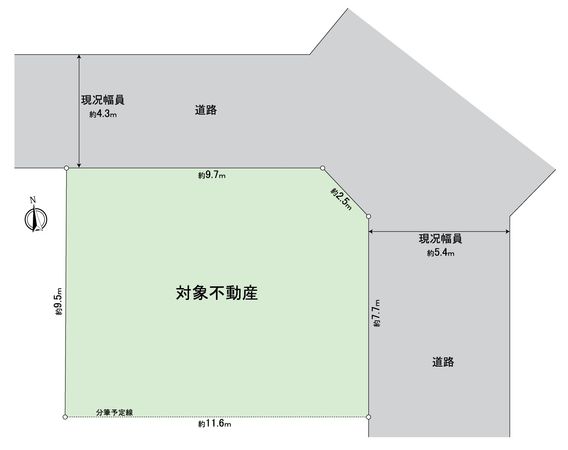 西区稲生町2丁目 土地 区画図 西区稲生町2丁目 土地 区画図