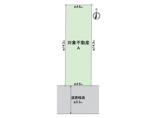 西区菊井1丁目 A区画 区画図