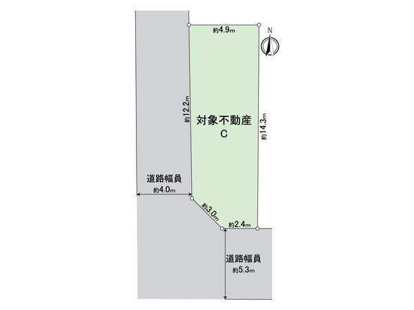 西区菊井1丁目 C区画 区画図