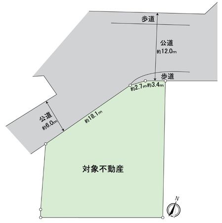 尾張旭市南新町中畑 土地 区画図 尾張旭市南新町中畑 土地 区画図