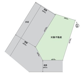 名東区極楽5丁目 土地 区画図