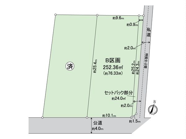 名東区梅森坂西2丁目 区画図 名東区梅森坂西2丁目 区画図