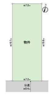 瑞穂区白砂町3丁目 土地 区画図
