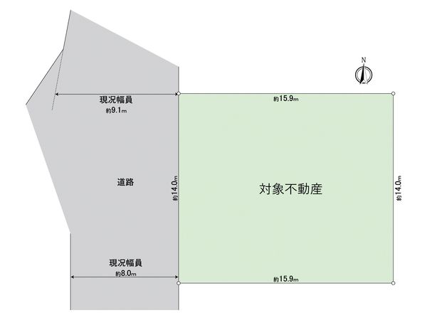 尾張旭市緑町緑ケ丘 土地 区画図
