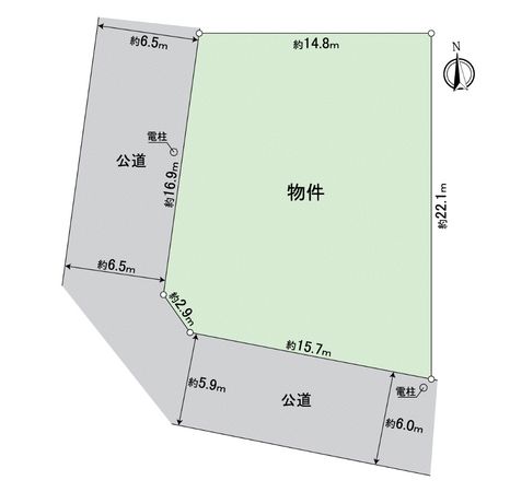 長久手市作田1丁目 土地 区画図 長久手市作田1丁目 土地 区画図