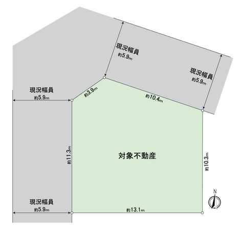 尾張旭市吉岡町3丁目 土地 区画図 尾張旭市吉岡町3丁目 土地 区画図