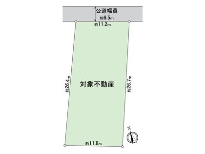 名東区社が丘1丁目 土地 区画図