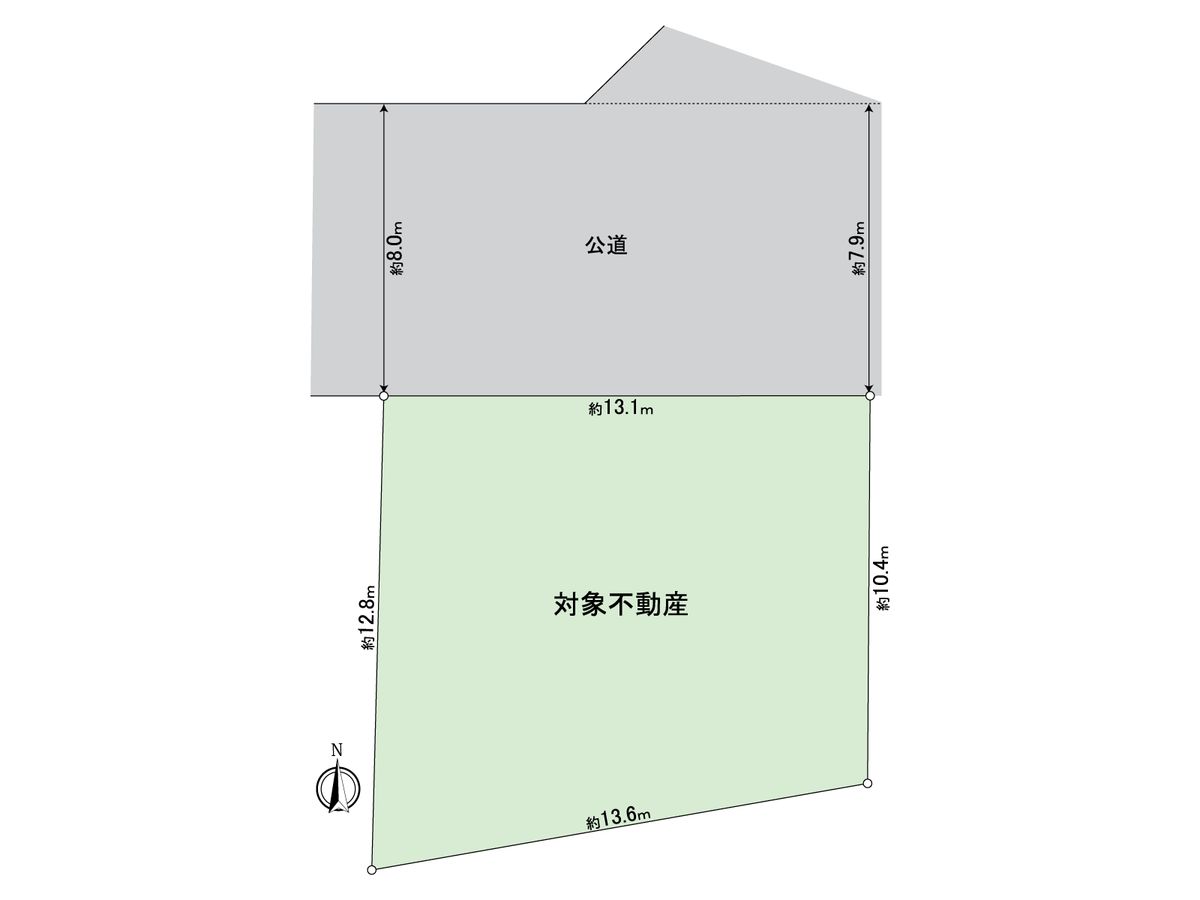 尾張旭市東栄町2丁目 土地 区画図 区画図