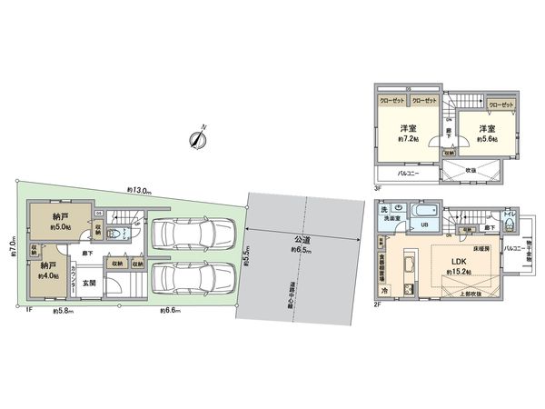 名東区社が丘3丁目 3号棟 間取図(平面図)
