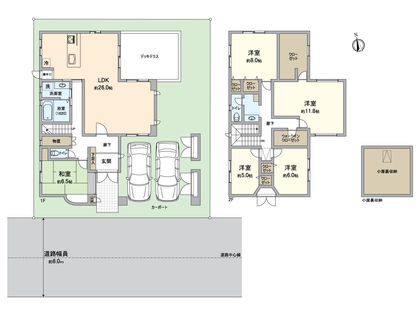 長久手市丁子田 戸建 間取図(平面図)