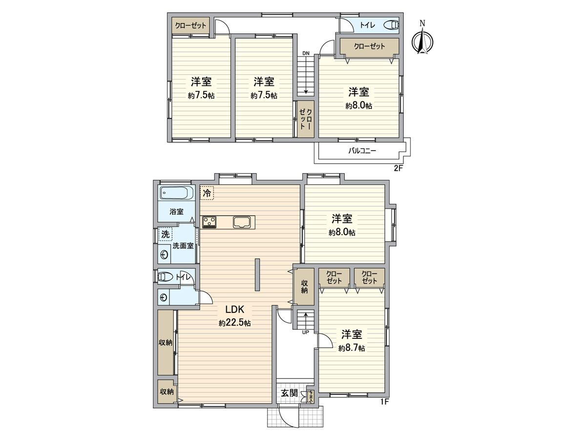 日進市梅森台4丁目 戸建 間取図(平面図) 間取図(平面図)