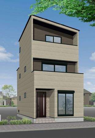 長久手市作田1丁目 1号棟 外観パース図 外観パース図