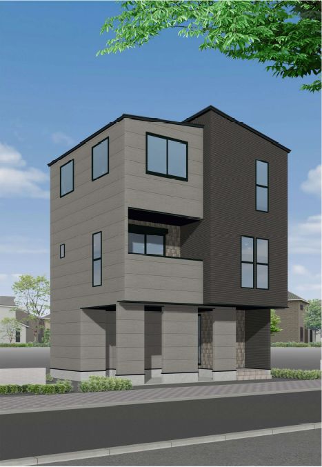 長久手市作田1丁目 3号棟 外観パース図 外観パース図