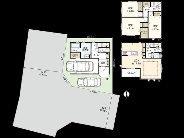 長久手市作田1丁目 3号棟 間取図(平面図)