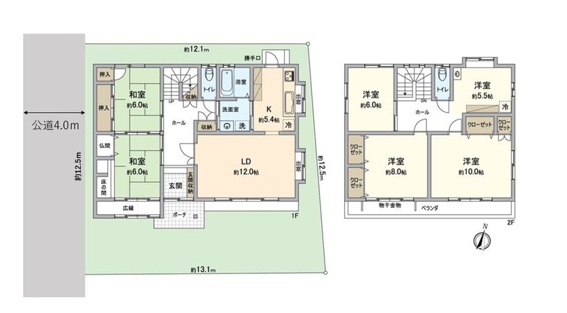 尾張旭市南原山町南原山 戸建 間取図(平面図)