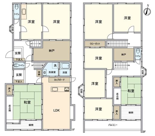 長久手市氏神前 戸建 間取図(平面図) 長久手市氏神前 戸建 間取図(平面図)