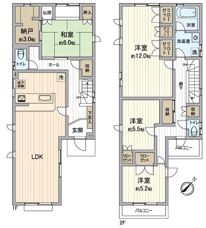 北区稚児宮通2丁目 戸建 間取図(平面図) 北区稚児宮通2丁目 戸建 間取図(平面図)