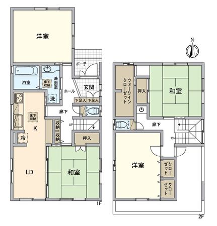 名東区富が丘 戸建 間取図(平面図) 名東区富が丘 戸建 間取図(平面図)