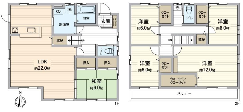 長久手市山桶 戸建 間取図(平面図) 長久手市山桶 戸建 間取図(平面図)