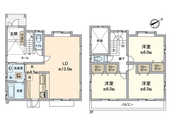 瀬戸市東権現町 間取図(平面図)