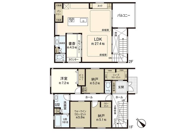 尾張旭市平子町長池上 間取図(平面図) 尾張旭市平子町長池上 間取図(平面図)