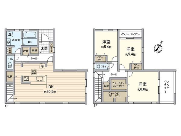 名古屋市上志段味特定土地区画整理事業162街区 間取図(平面図) 名古屋市上志段味特定土地区画整理事業162街区 間取図(平面図)