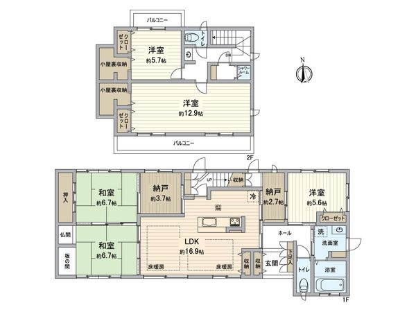 名古屋市上志段味特定土地区画整理事業160-1街区 間取図(平面図) 名古屋市上志段味特定土地区画整理事業160-1街区 間取図(平面図)