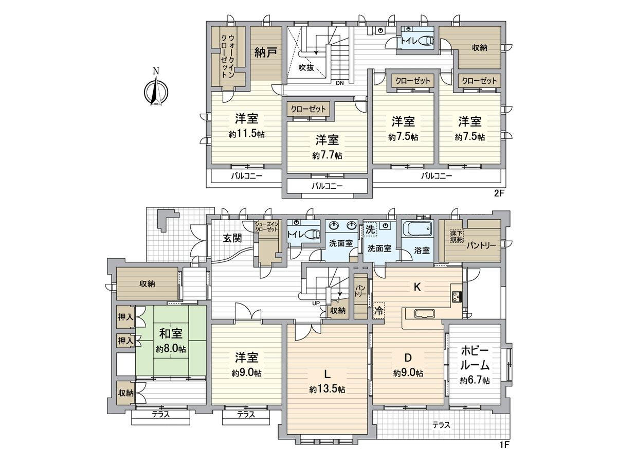 日進市梅森台2丁目 戸建 間取図(平面図) 間取図(平面図)