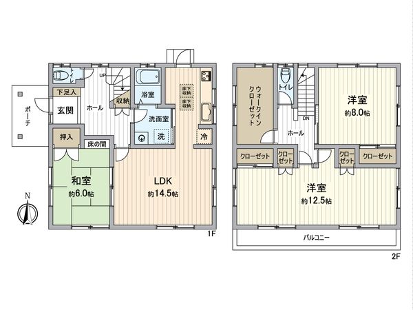 尾張旭市平子町長池上 戸建 間取図(平面図) 尾張旭市平子町長池上 戸建 間取図(平面図)