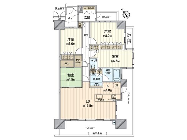 セントハート藤が丘 間取図(平面図)