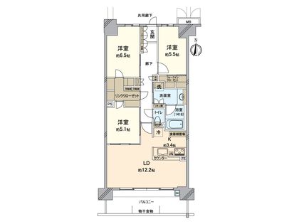 プレミスト藤が丘シーズンフェイス 間取図(平面図)
