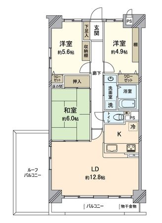 ネオハイツ瀬戸 間取図(平面図) ネオハイツ瀬戸 間取図(平面図)