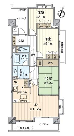 パーク・ホームズ藤ヶ丘西 間取図(平面図) パーク・ホームズ藤ヶ丘西 間取図(平面図)