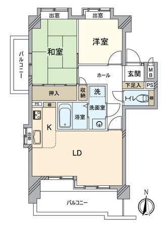 ライオンズマンション大曽根 間取図(平面図)