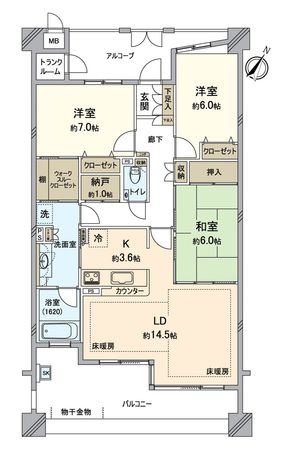 ザ・シーズンズD棟 間取図(平面図) ザ・シーズンズD棟 間取図(平面図)