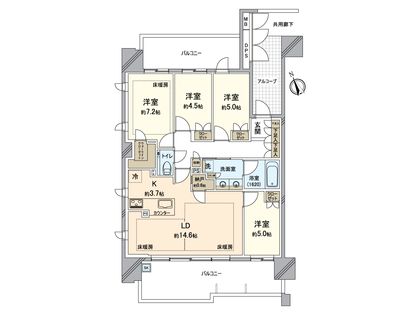 アネシア藤が丘グランドテラス 間取図(平面図)