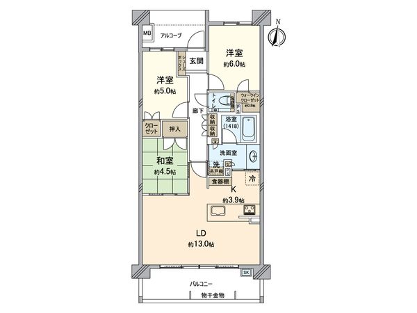 ザ・パークハウス上社 間取図(平面図)