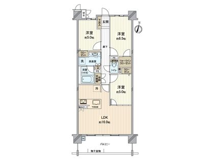 ユニーブル社が丘テラス 間取図(平面図)