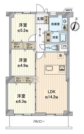 藤が丘スカイマンション 間取図(平面図) 藤が丘スカイマンション 間取図(平面図)